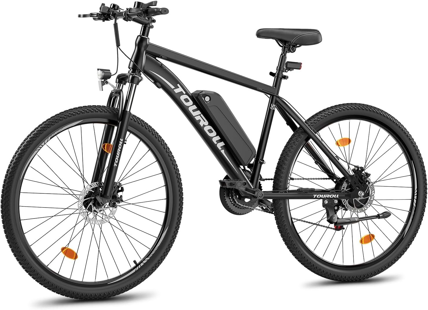 Touroll U1 Electric Mountain Bike, 26"/29'' Electric Bicycle Commute E-bike with 36V 13Ah Removable Battery, 65Km Range, LED Display, Dual Disk Brake, 21 Speed, MTB for Teenagers and Adults