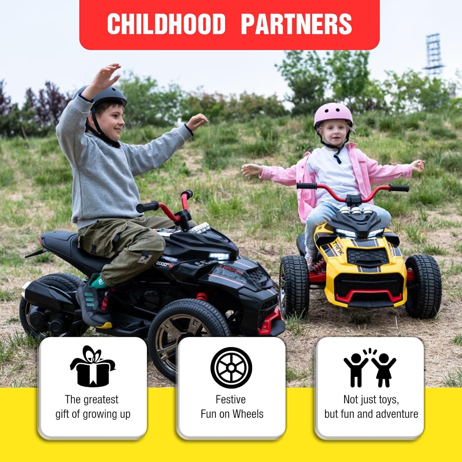 RCB 12V Kids Electric Motorbike, 2 Motors & 12" Inch electric dirt bike 3/8 km/h Speed Modes, Multi-Music, USB Port, Best Ride On Motorcycle Car for 3-8 Kids - Image 7