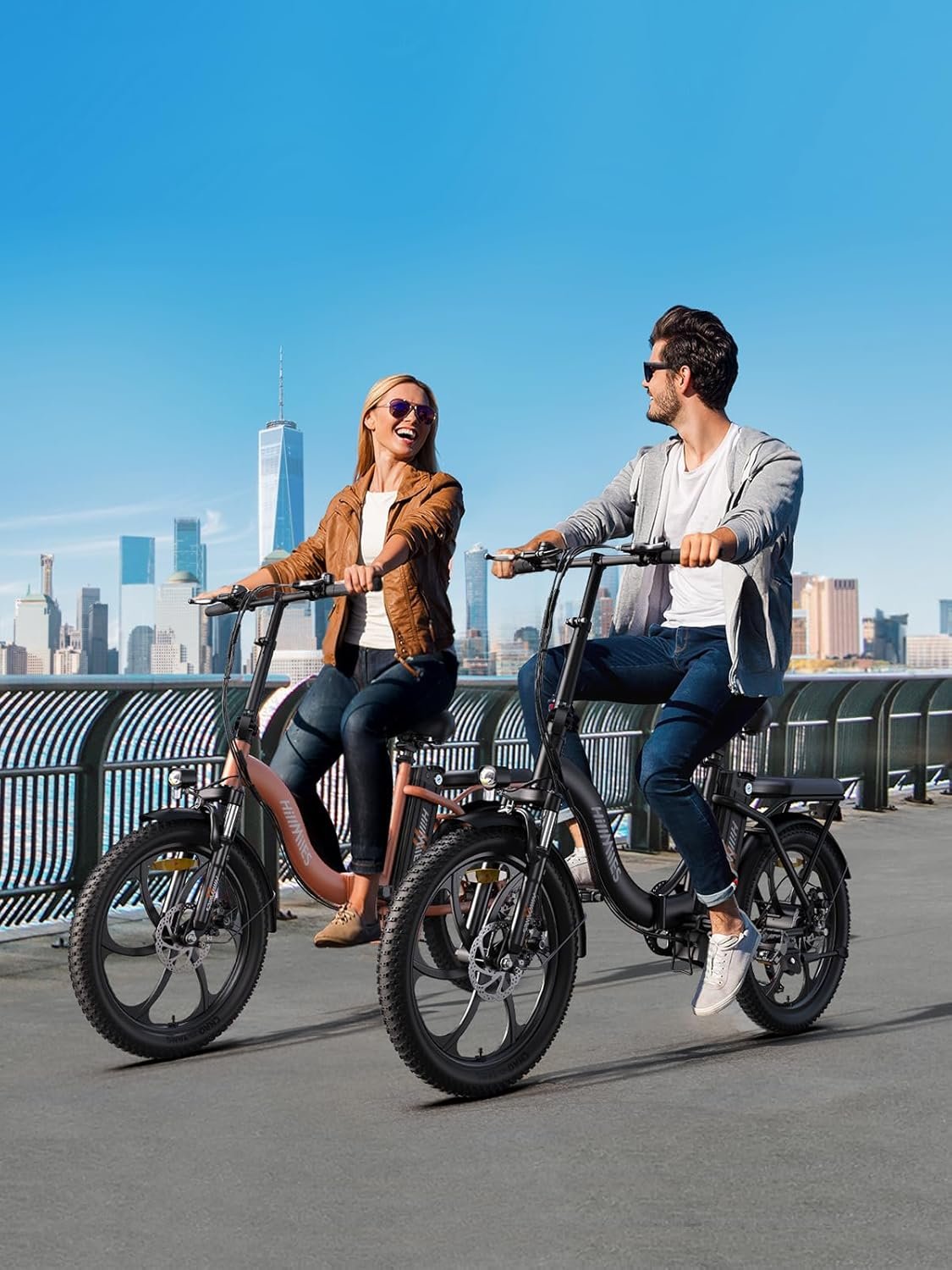 HillMiles MilePort 1 Electric Bike for Adults with 36V 13AH Removable Battery, 20"*3.0" Fat Tire Folding Electric Bicycle with Top Speed 25KM/H &100KM Long Range, 250W Motor City Commuter Ebike - Image 6
