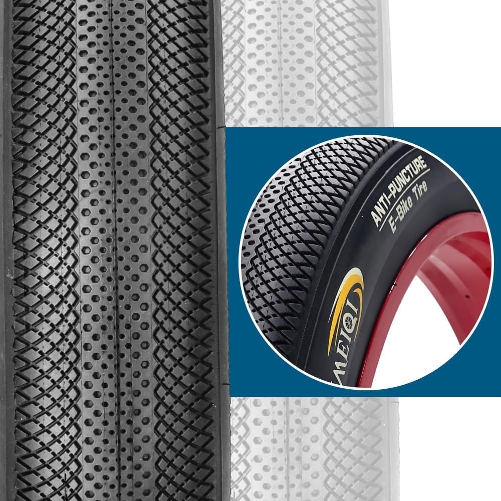 20"/26"X4.0" Inch E-Bike Fat Bike Tires Electric Tricycle Tyres Foldable Replacement Tire for City Commuter Ebike Street Road Pavement Park or Urban Mountain Bicycle - Image 6