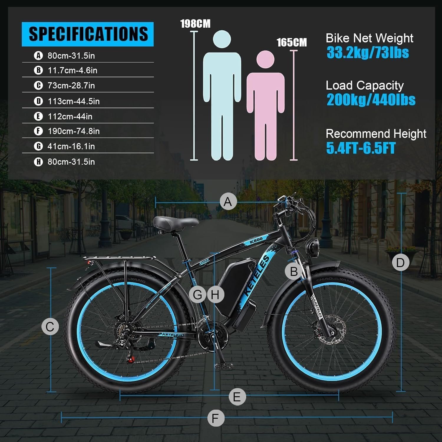 Electric Bike for Adult,Ebike with 48V 20AH Removable Battery, 70-110KM Long Range Electric Bike with Phone mount, 26" x4.0" All-Terrain Tires, Fat Tire Ebike Hydraulic Suspension 21-Speed - Image 4