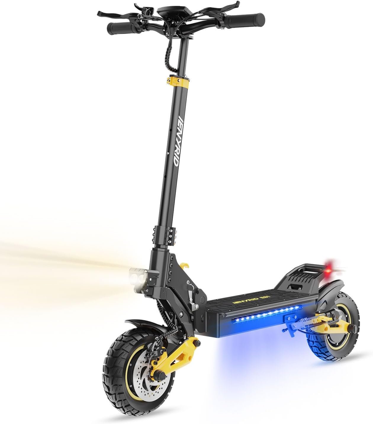 iENYRID Electric Scooter, 10'' Tyre E Scooter for Adults, 30/50Km Long Range, 15/20.8Ah Battery, 3 Speed Modes, Dual Braking System Dual Shock Absorption, Foldable Escooter, Model S1/ES1