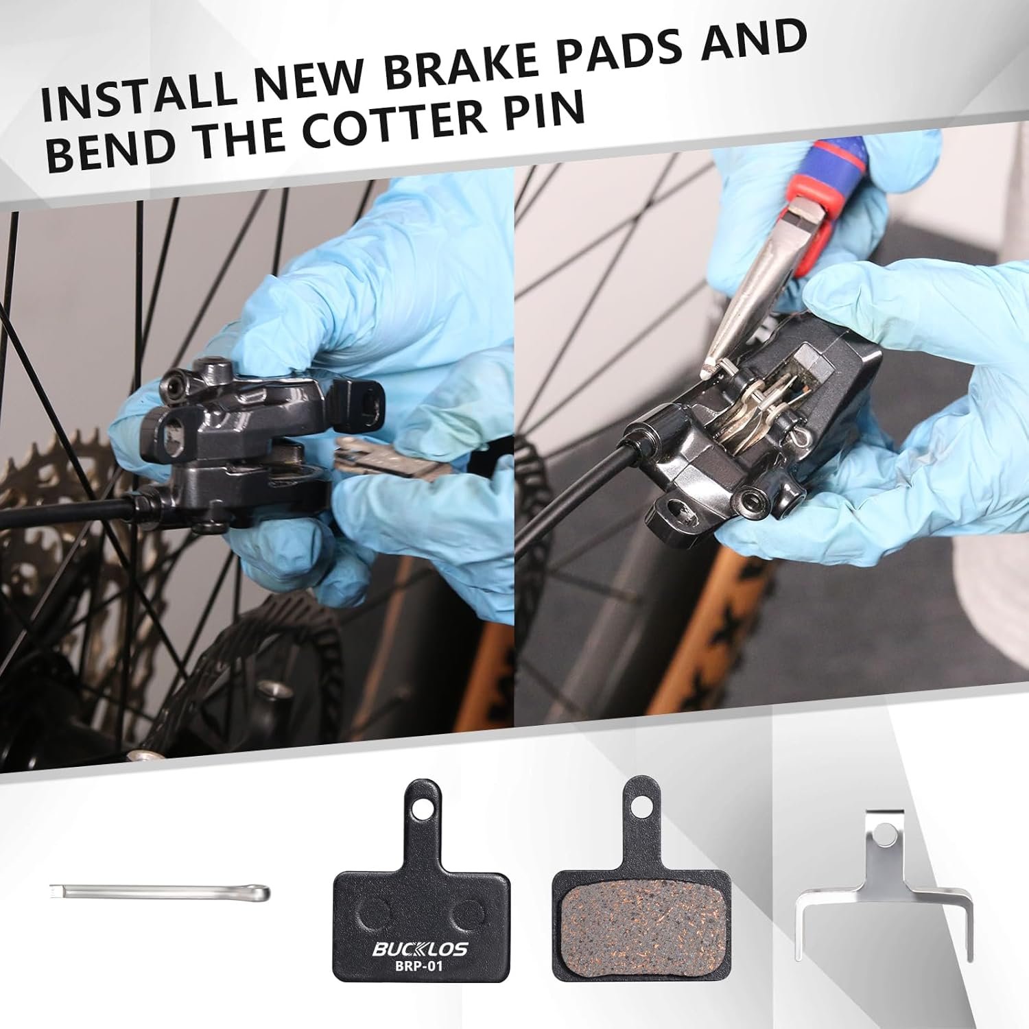 Bike Brake Pads 2 Pairs/4 Pairs for TRP Tektro Shimano MT200 Deore Br-M575 M525 M515 T615 T675 M505 M495 M486 M485 M475,Disc Brakes Pads for Bicycle Mountain/Electric/Road/MTB - Image 5
