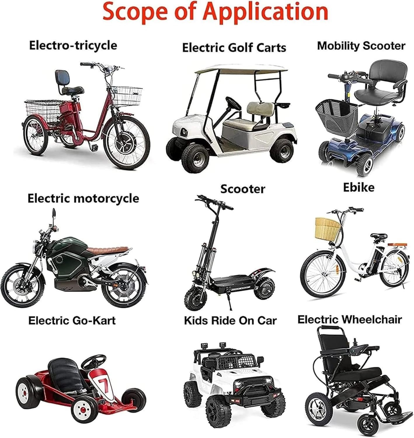 60V Waterproof Electric Bike Battery, 60V 38Ah 16S2P Ebike Battery Packs with BMS and Charger, for 200W-1000W Motor E-Bike Electric Bicycle Scooter - Image 7