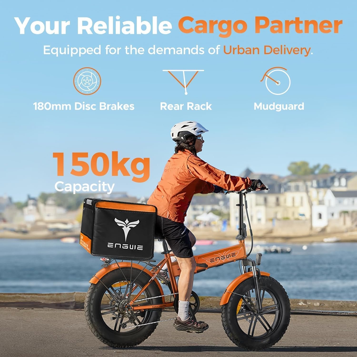 ENGWE EP-2 BOOST Folding Electric Bike,20‘×4.0’ Fat Tire 7-Speed Electric Bicycle 48V 13Ah Removable Battery, 50-120 km Range E-bike for Every Terrain & MTB & Beach & Snow - Image 6