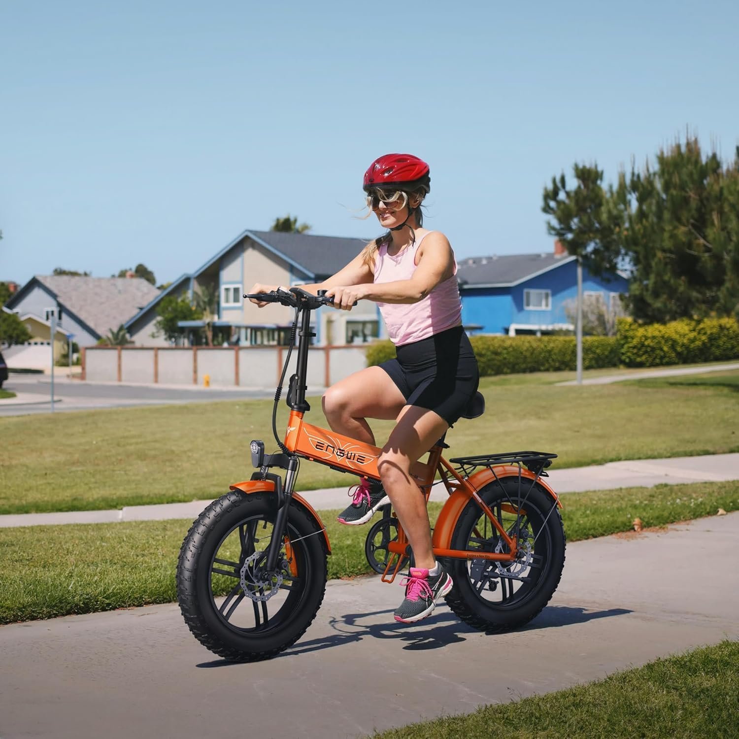 ENGWE EP-2 BOOST Folding Electric Bike,20‘×4.0’ Fat Tire 7-Speed Electric Bicycle 48V 13Ah Removable Battery, 50-120 km Range E-bike for Every Terrain & MTB & Beach & Snow - Image 8