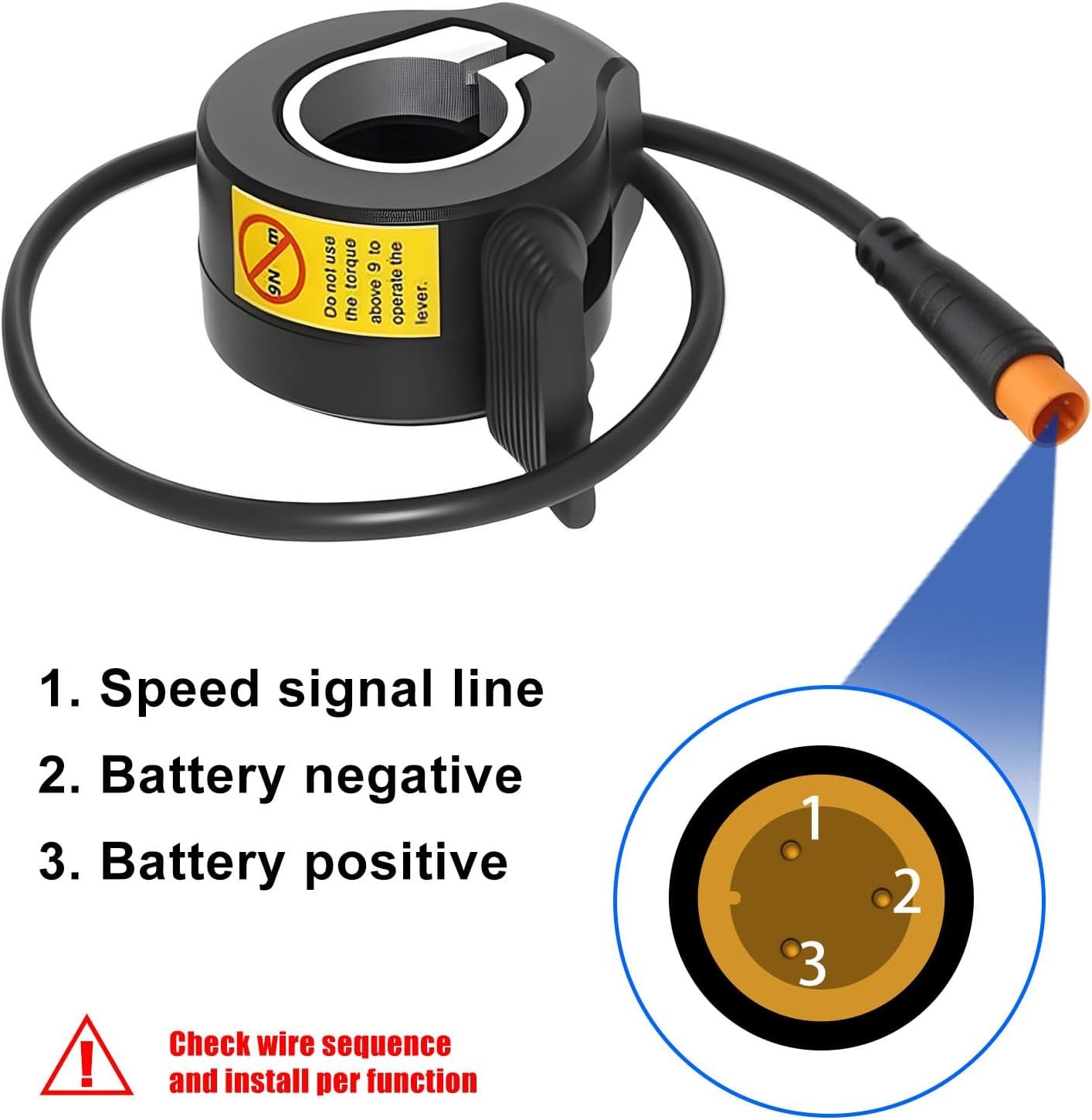 1pc Electric Bike Thumb