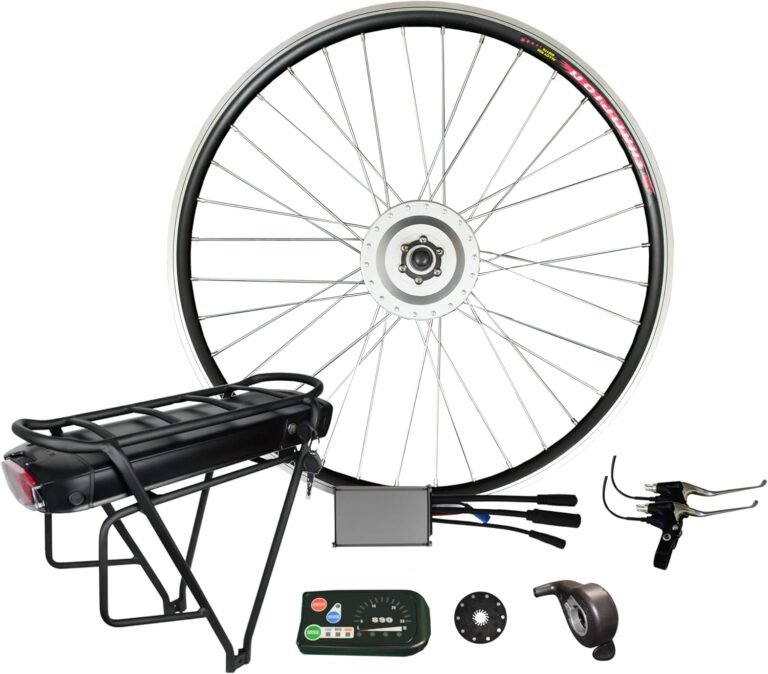 36V 250W Front Wheel Electric Bike Conversion Kit | Battery & Pannier Rack Included | Complete E-Bike Kit | 20" 26" 27.5" 28" 29er 700C