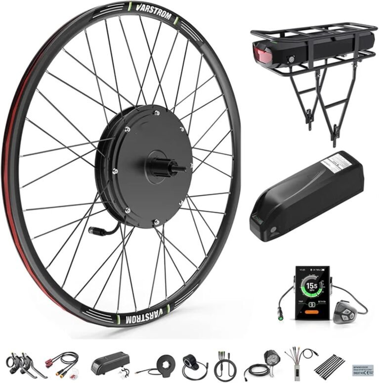48V Electric Bike Conversion Kit 26" 27.5" 28" 29" 700C Front & Rear Wheel Hub Motor Set - Ebike Conversion Kit with Optional Battery Display - Bike Electric Motor Disc Brake