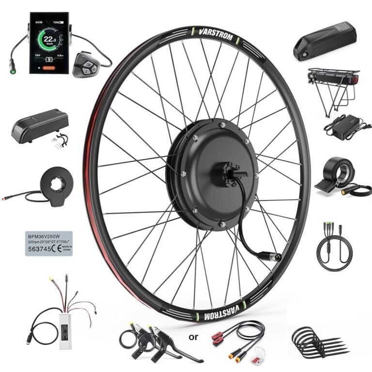 48V JYLT Electric Bike Conversion Kit – Front Rear Wheel Hub Motor for 26" 27.5" 28" 29" 700C | Gearless Brushless Motor, LCD Display, PAS Sensor | DIY Ebike Upgrade for MTB CTB