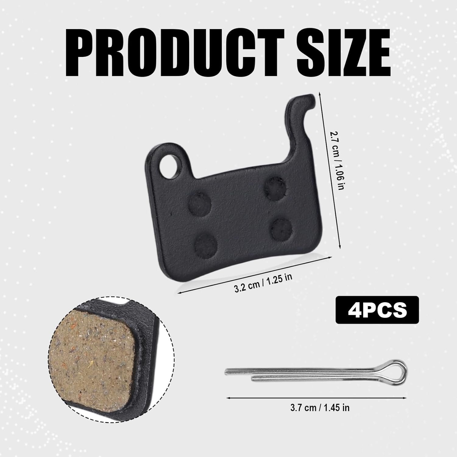 4pcs Bike Brake Pads