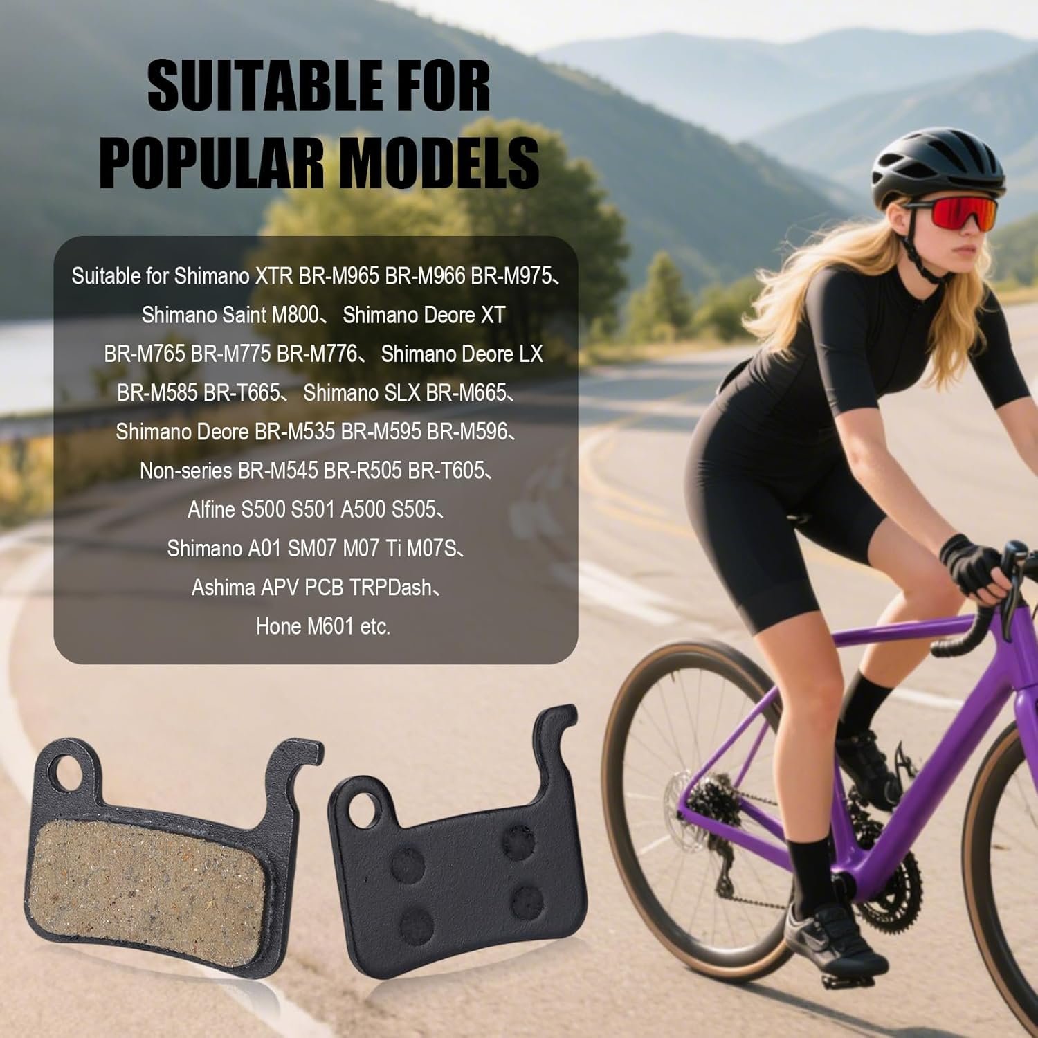 4pcs Bike Brake Pads