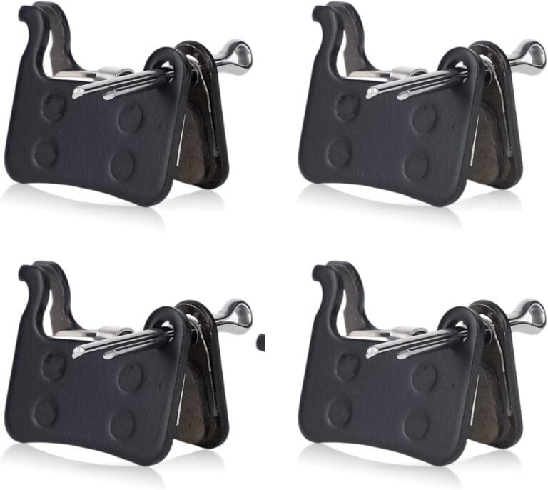 4pcs Bike Brake Pads, High-Performance Semi-Metallic Disc Brake Pads Replacement for Mountain Bikes & E-Bikes Compatible with Shimano Deore XT SLX Hone Alfine Saint Accessories
