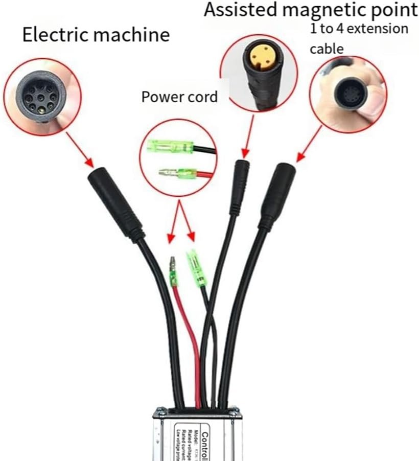 Outdoor E-Bike KT Controller Brushless Motor KT-15A 3 Pin PAS 9 Pin Motor Electric Bicycle Universal For E-Bike - Image 4