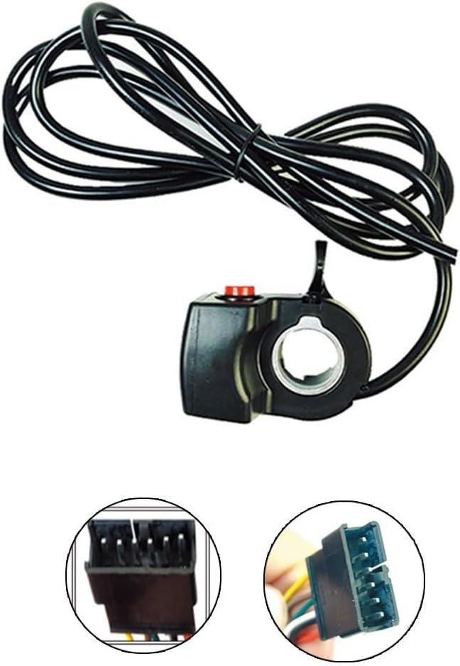 24V-48V Electric Bike Scooter Speed Control LED Thumb Throttle with for battery Indicator Self-Lock Switch for E-bike 6 Pin Connector(36V) - Image 9
