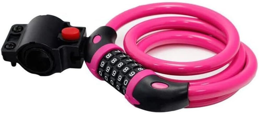 GOFRIEND Bicycle Lock - High Security 5 Digit Combination Coiling Cable Lock, Best for Outdoors, 1.2mx12mm - Image 2