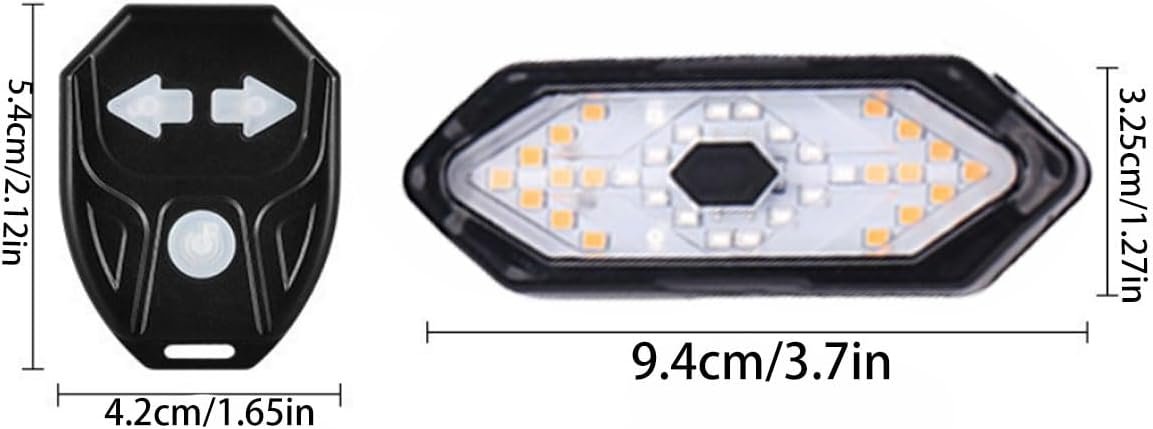 Bike Lights Back Rear Light with Horn USB Rechargeable Bike Indicator Safety Warning Bicycle Lights Remote Electric Scooter Turn Signals for All Mountain Road Cycle