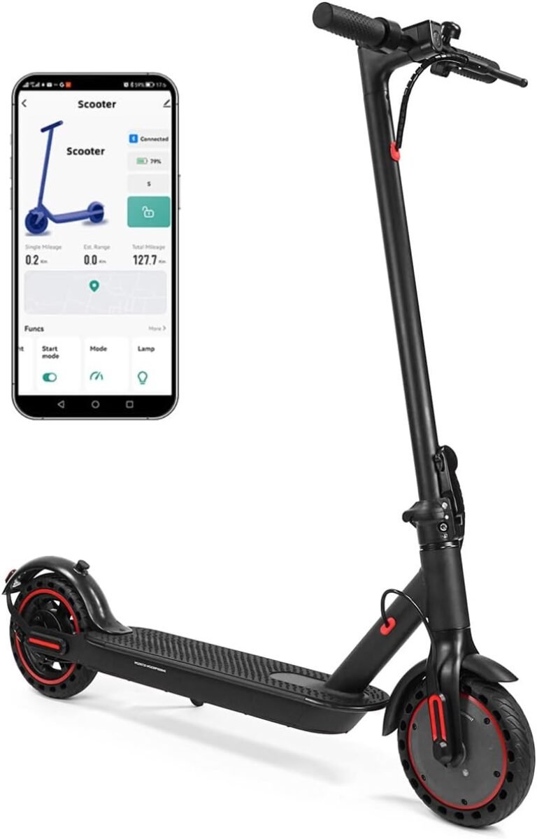 8.5 Inch Electric Scooters, 10.4Ah Class A Battery, 3 Speed ​​Modes, 15-21 Miles Range & 120kg Load