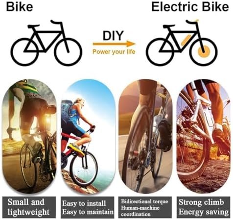 250W Electric Bike Conversion Kit, Brushless Hub Motor for 700C Wheels, LED Display, Easy E-Bike Upgrade with Controller & Brake Levers - Image 4
