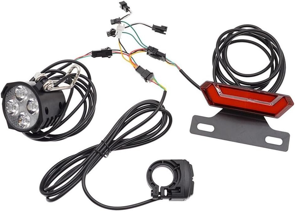 Electric Bicycle Lighting Kit 24V-48V, Electric Bike Light Kit with LED Headlight, Rear Taillight, and User Control Switch for Enhanced Riding Safety - Image 7