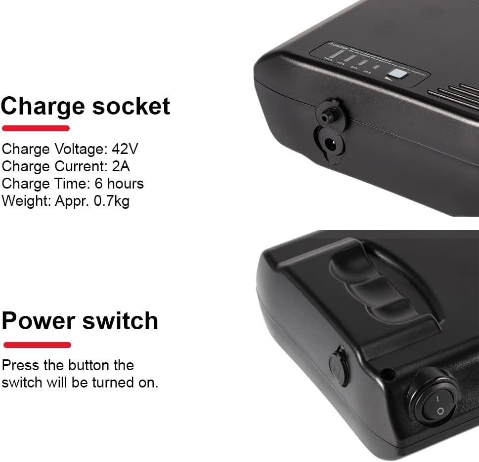 SEASON E-Bike Battery Pedelec 36V 10.4Ah / 14Ah Replacement Lithium-ion Battery for Electric Bicycle u.k. Ansmann Viking Lectro MIFA(without battery case) - Image 4