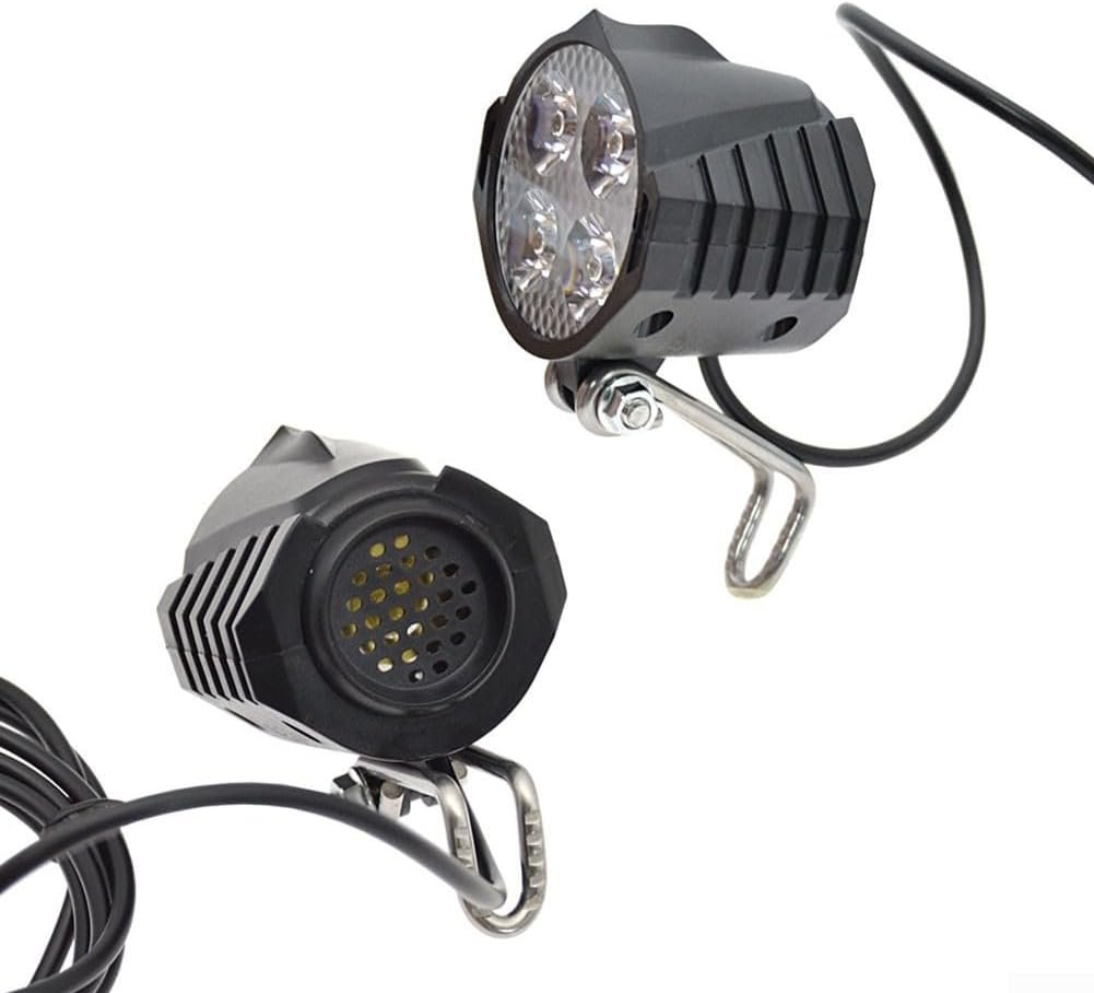 Electric Bicycle Lighting Kit 24V-48V, Electric Bike Light Kit with LED Headlight, Rear Taillight, and User Control Switch for Enhanced Riding Safety - Image 9