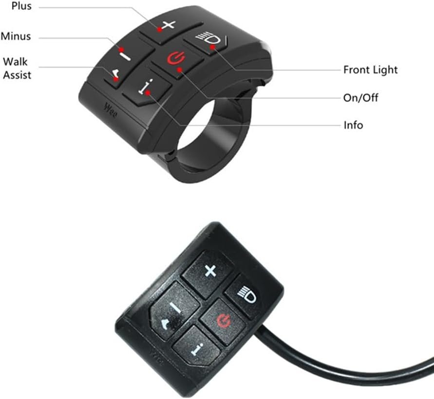Electric Bike Colorful 808 LCD Display Meter 24V-72V Waterproof Connection Plug Ebike Intelligent Display - Image 3