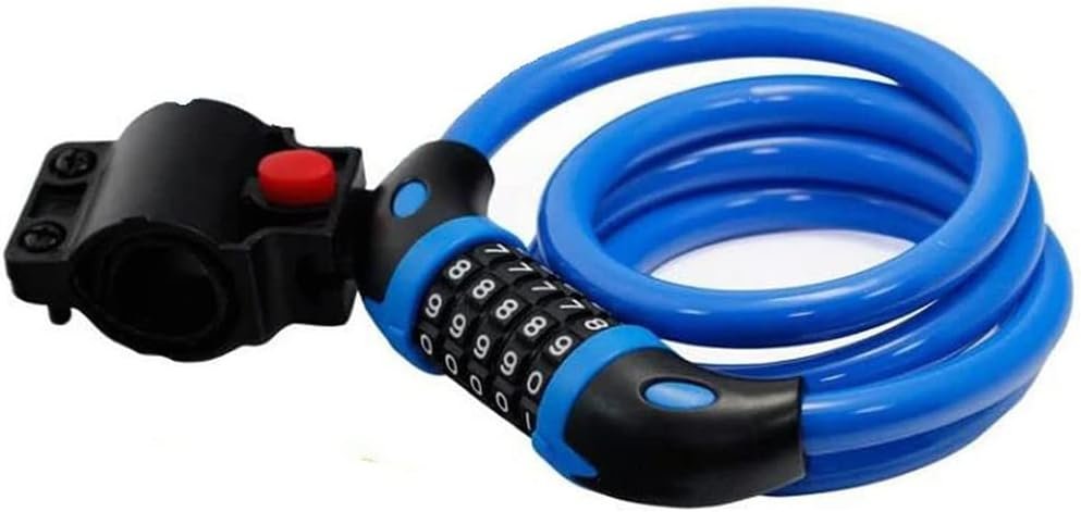 GOFRIEND Bicycle Lock - High Security 5 Digit Combination Coiling Cable Lock, Best for Outdoors, 1.2mx12mm - Image 2