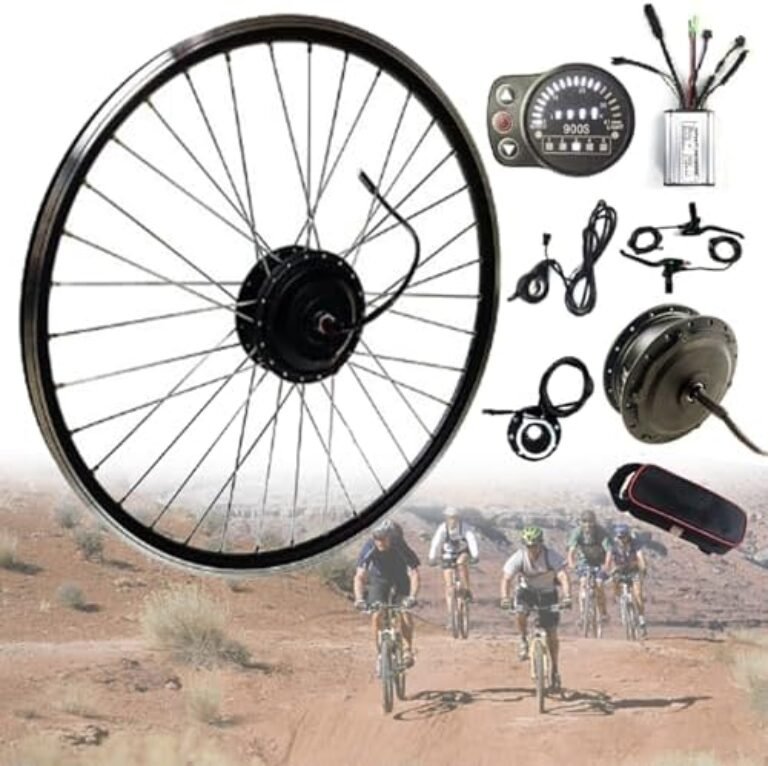 250W Electric Bike Conversion Kit, Brushless Hub Motor for 700C Wheels, LED Display, Easy E-Bike Upgrade with Controller & Brake Levers