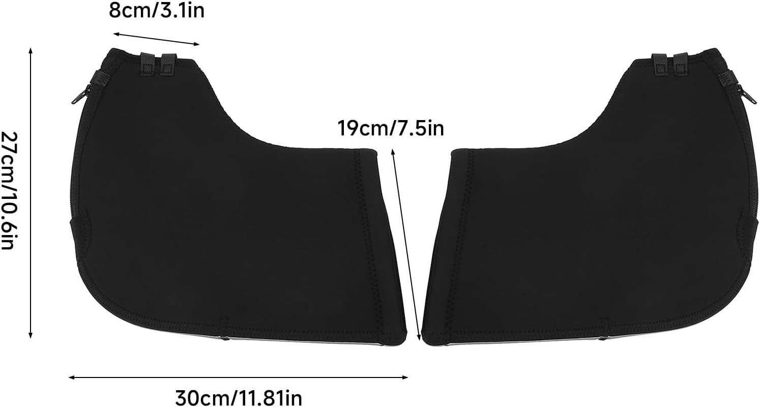 Bike Handlebar Mitts Bike Warm Gloves for Winter Riding Windproof Rainproof with Reflective Strip for Men Women - Image 8