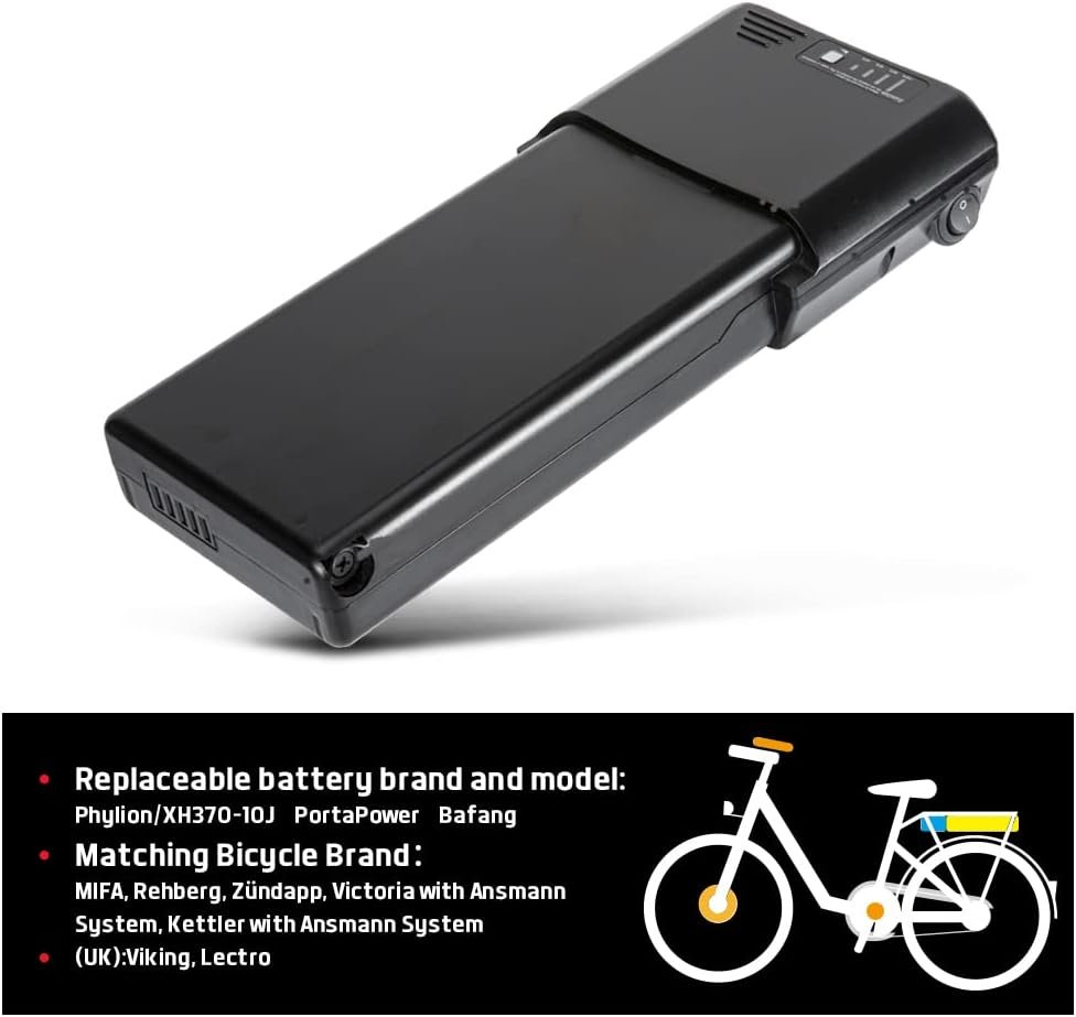 SEASON E-Bike Battery Pedelec 36V 10.4Ah / 14Ah Replacement Lithium-ion Battery for Electric Bicycle u.k. Ansmann Viking Lectro MIFA(without battery case) - Image 5