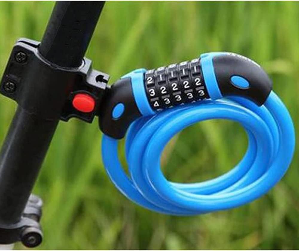 GOFRIEND Bicycle Lock - High Security 5 Digit Combination Coiling Cable Lock, Best for Outdoors, 1.2mx12mm - Image 5