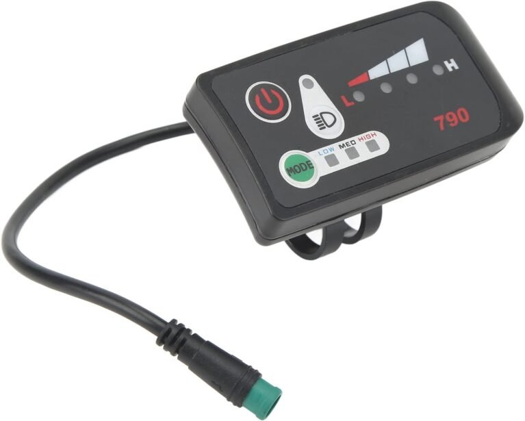 KIMISS Electric Bike LED, Panel Modification Display 790 Electric Power Display Meter with Waterproof 5P Male Plug for 22.2mm Handlebars 48V