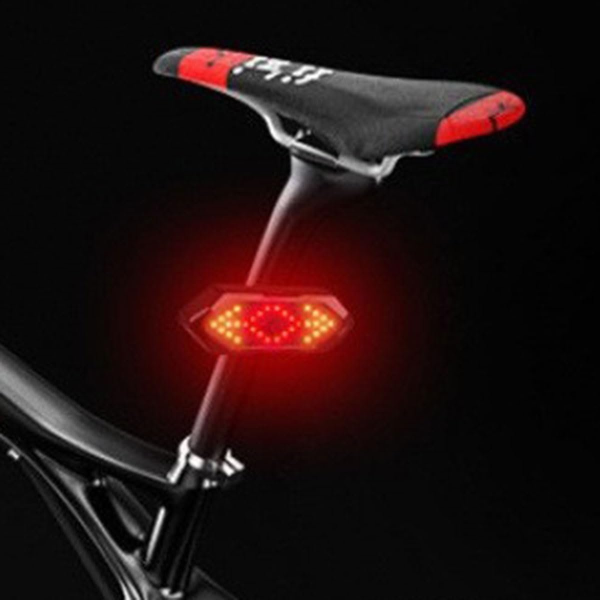 Bike Lights Back Rear Light with Horn USB Rechargeable Bike Indicator Safety Warning Bicycle Lights Remote Electric Scooter Turn Signals for All Mountain Road Cycle - Image 2