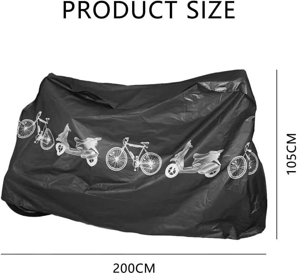 1PCS Bike Cover,Waterproof Outdoor Bicycle Cover,Nylon,Anti Dust Rain UV Protection Cycle Cover Waterproof Outdoor for Mountain Road Bike - Image 2