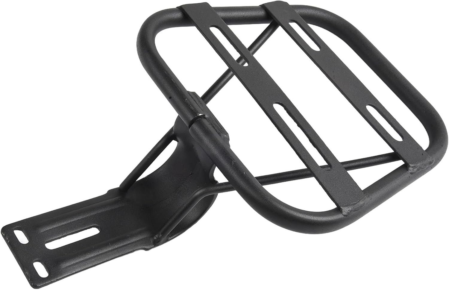 BlissfulAbode Bicycle Rear Rack Electric Bike Cargo Carrier Heavy Duty Steel Frame Mount Luggage Holder Storage Shelf Support Stand For Mountain Road Commuter E-Bikes Black 24.5x18.5x16.5CM - Image 4