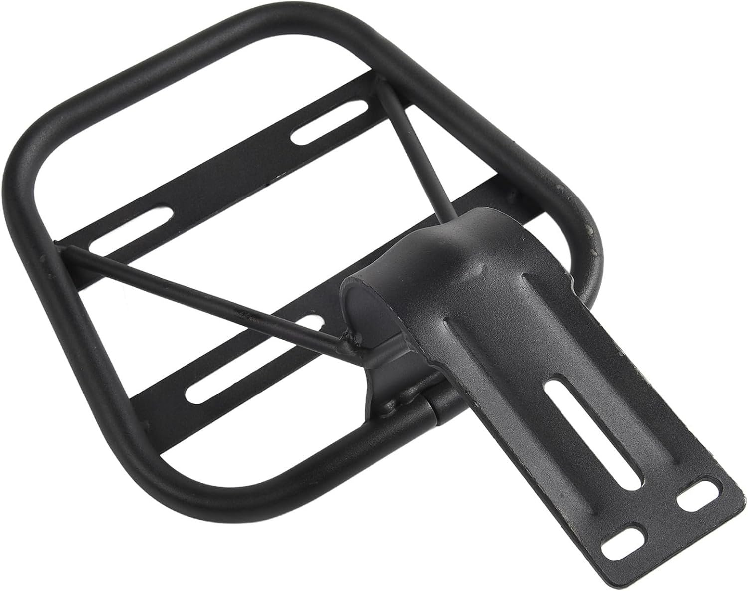 BlissfulAbode Bicycle Rear Rack Electric Bike Cargo Carrier Heavy Duty Steel Frame Mount Luggage Holder Storage Shelf Support Stand For Mountain Road Commuter E-Bikes Black 24.5x18.5x16.5CM - Image 5