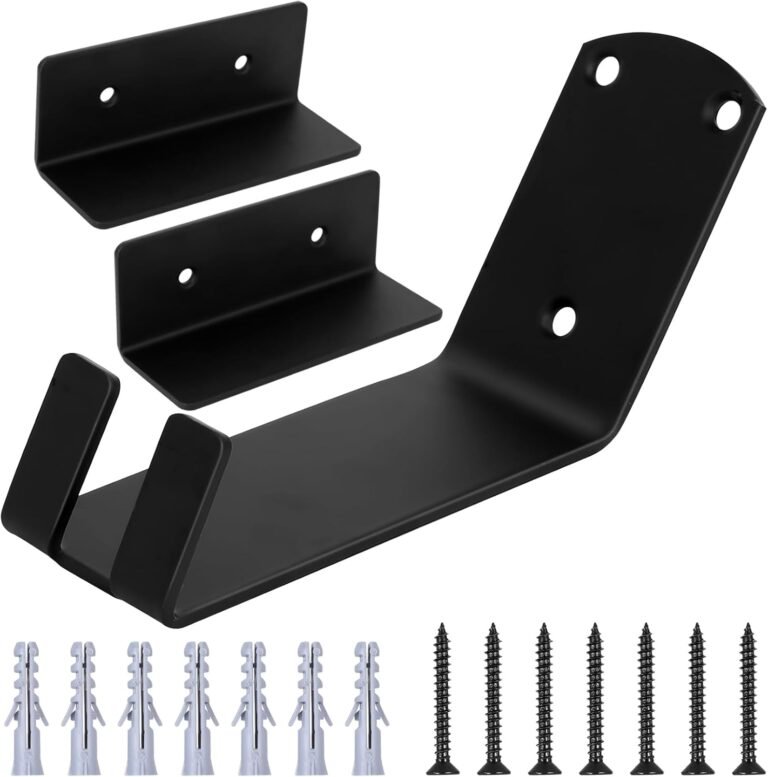 1 PcsBike Wall Mounts, Bicycle Wall Mounts, Bike Storage Rack, Bike Hangers for Garage Walls Shed Home, for E-Bikes MTB Road Bikes with 2 Support Brackets & 2 Wall Protection Pads & Screws Set