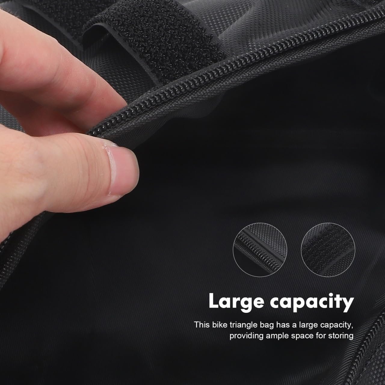 Healeved Bike Triangle Bag Frame Mount Storage Pouch Large Capacity Waterproof Electric Bike Battery Case for Cycling Hiking Camping - Image 6