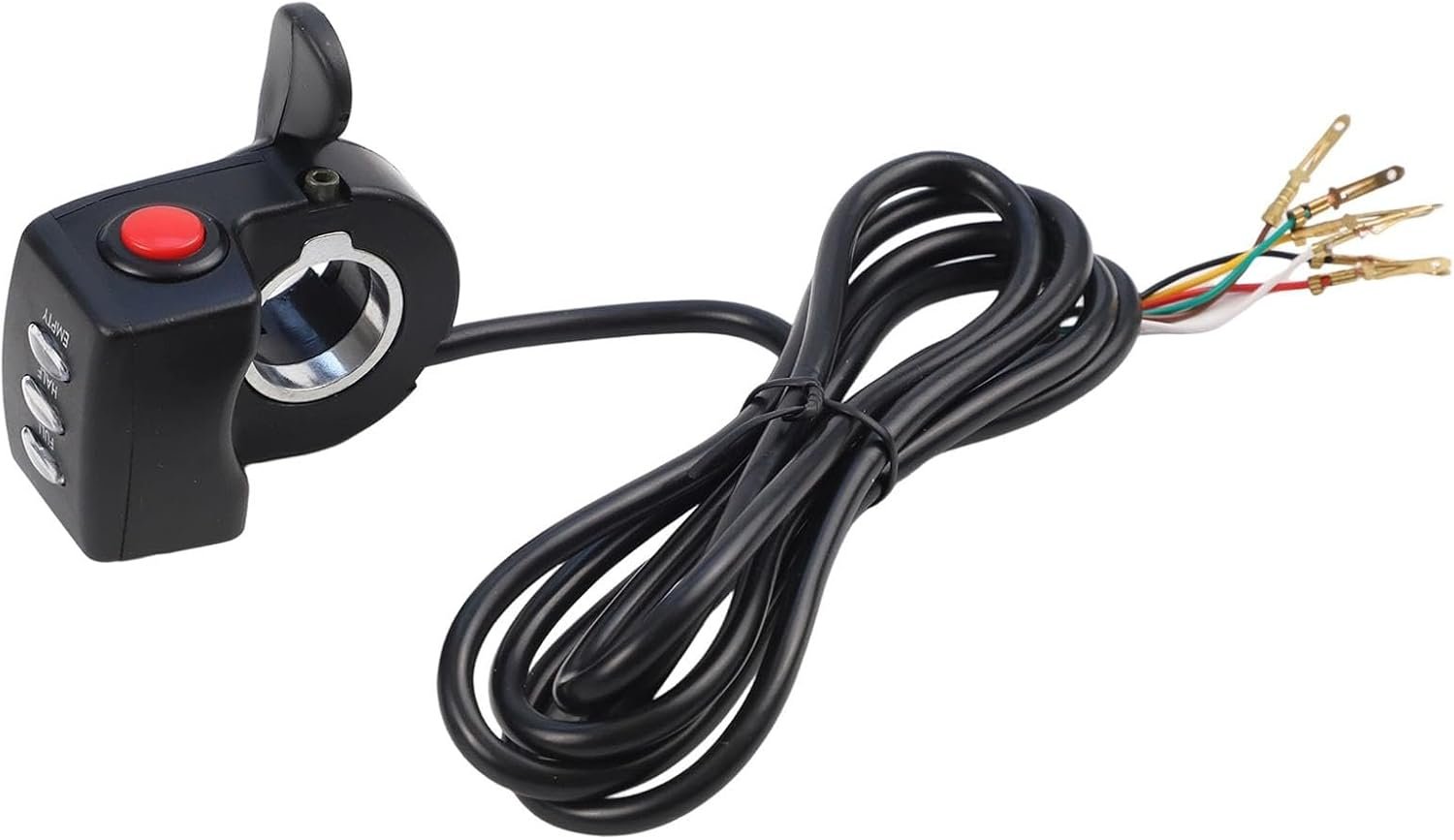 Electric Bike Throttle, 24V-48V Thumb Control with LED Battery Display, Speed Controller for E-Bike and Scooter, 6Pin SM Interface Self-Lock Switch for 22.2mm Handlebar Replacement Part(48V) - Image 4
