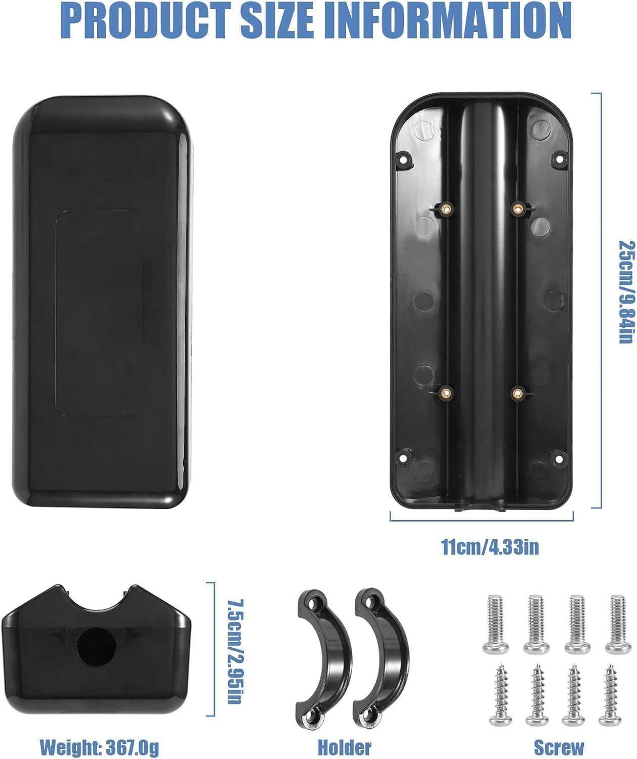 Extra-Large Plastic Controller Box for EBike, Moped & Mountain Bike - Waterproof and Dustproof Case, Black - Image 6
