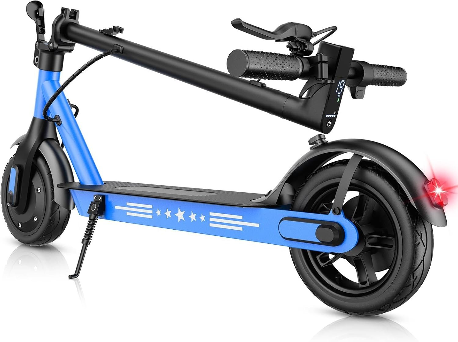 Electric Scooter, 350W/500W Motor, 8.5" 10" Tires, 25Km/H, 20/33/35/50Km Long-Range, E-Scooter for Adults with Dual Suspension and Dual Lighting System, Smart APP Control