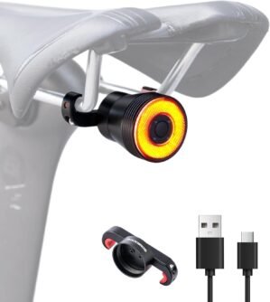 ROCKBROS Smart Bike Tail Light, Bra...