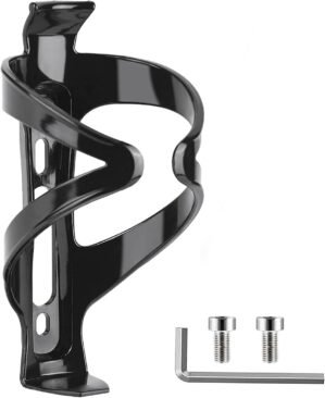 Black Bike Water Bottle Cage, Light...