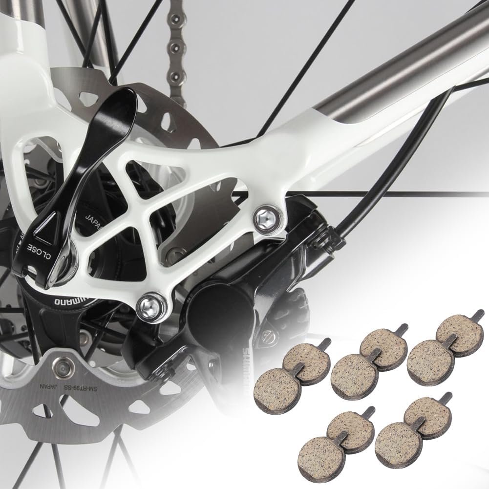 Mountain Bike Disc Brake Pads, 5 Pairs 22.5cm Round Electric Scooter Braking Pad Semi Metal Resin Brakes Low Noise Wear Resistance Mute Cycling Replacement Parts E Bikes Bicycles BB2 JAK5 BBB7 - Image 5
