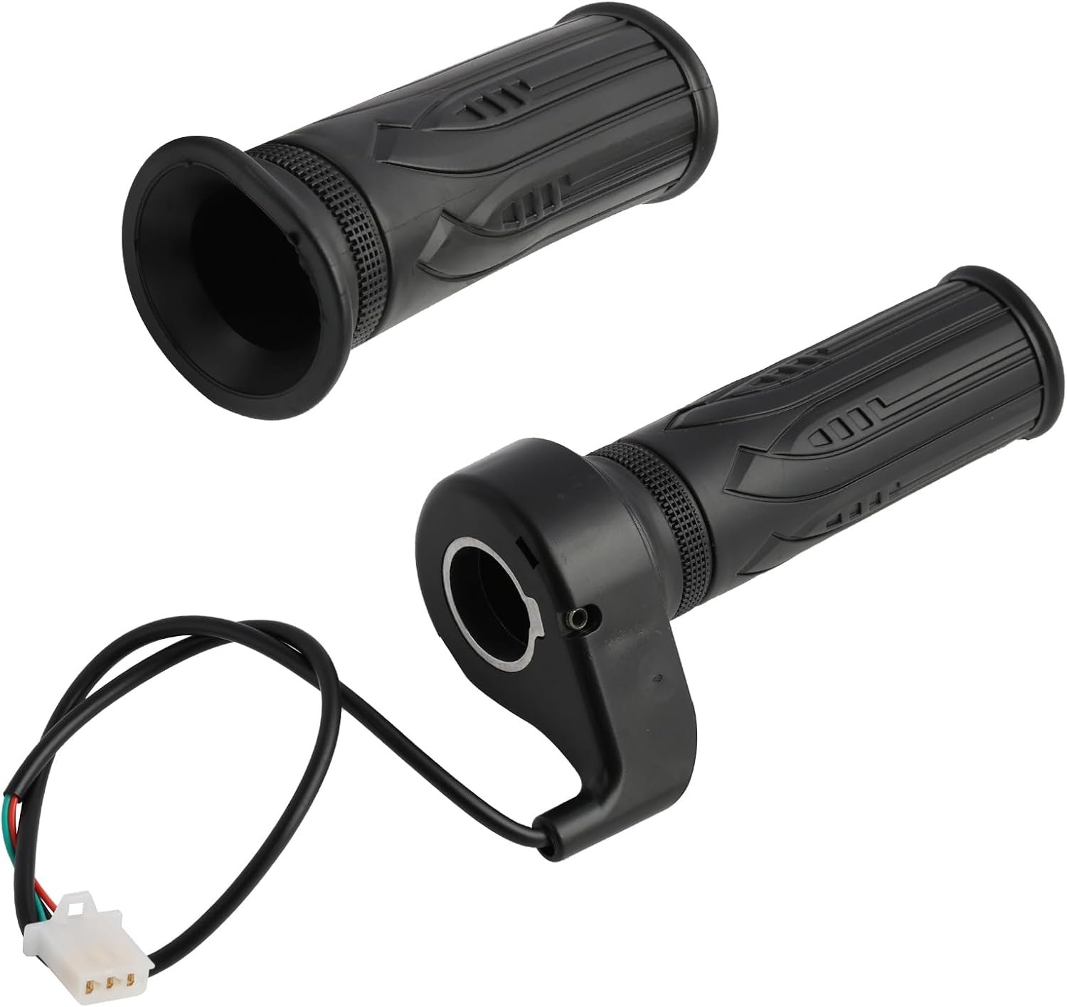 E Bike Throttle 3 Pin Full Twist Electric Bike Throttle 1 Pair Universal Right Scooter Speed Control Twist Throttle with SM JST Female Plug for Ebike Scooter Motorbike Motorcycle 22mm Handlebar - Image 7