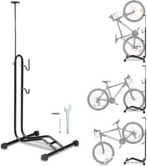 Bike Floor Stand Freestanding Uprig...