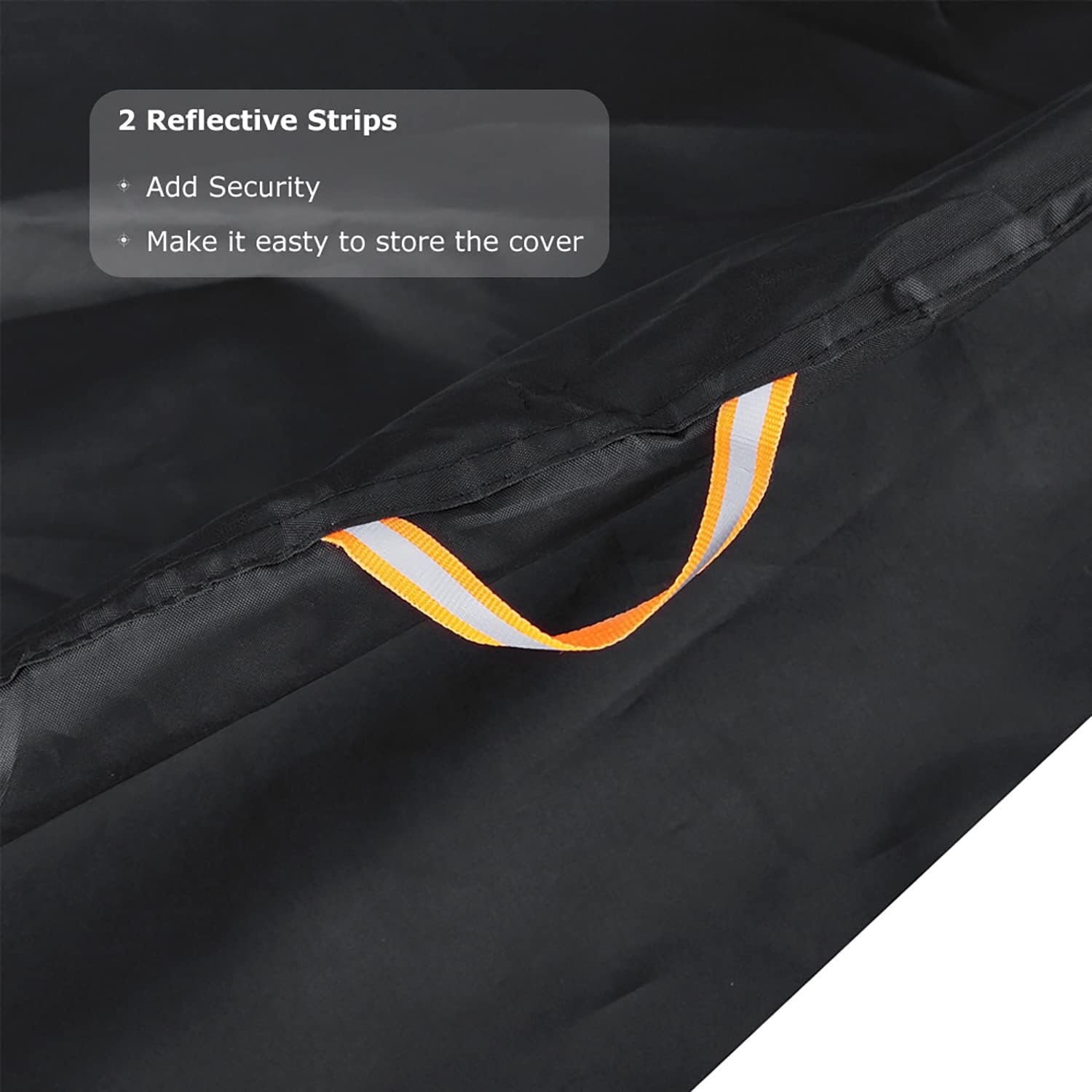 BEEWAY Bike Cover, Waterproof Bicycle Cover Indoor Outdoor Storage - 210T Nylon with Pu Coating, Safty Straps, Lock-holes, Fits for Most Bikes up to 29" - Image 5
