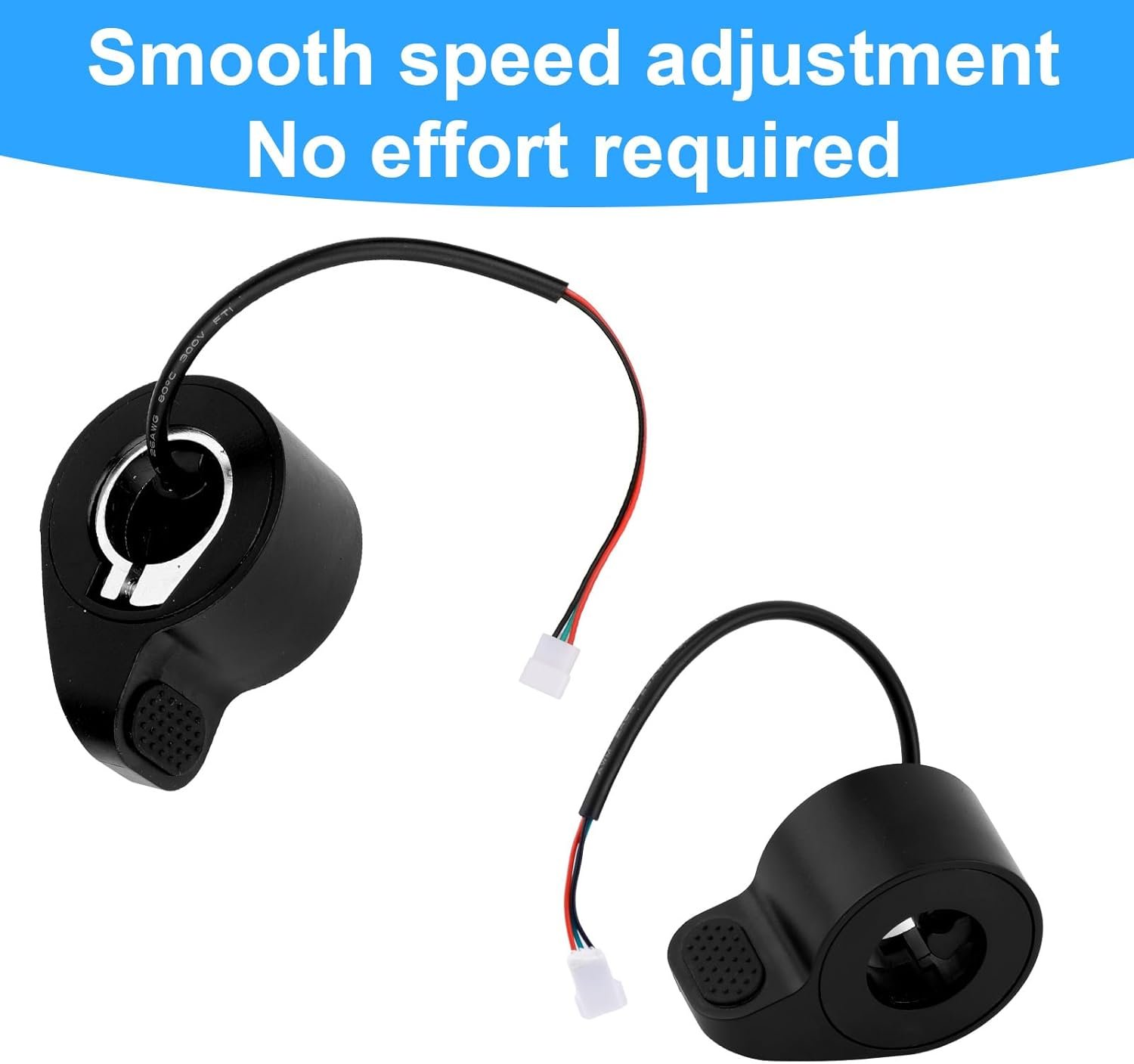 Electric Scooter Throttle Compatible with GOTRAX GXL V2, 2.56x1.77x1.38in/6.5x4.5x3.5cm ABS Material Electric Scooter Thumb Throttle Replacement Parts Accessories (Black) - Image 3