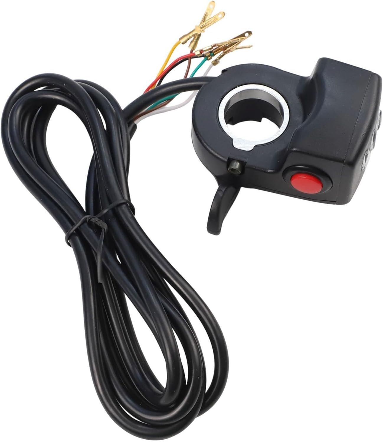 Electric Bike Throttle, 24V-48V Thumb Control with LED Battery Display, Speed Controller for E-Bike and Scooter, 6Pin SM Interface Self-Lock Switch for 22.2mm Handlebar Replacement Part(48V) - Image 2
